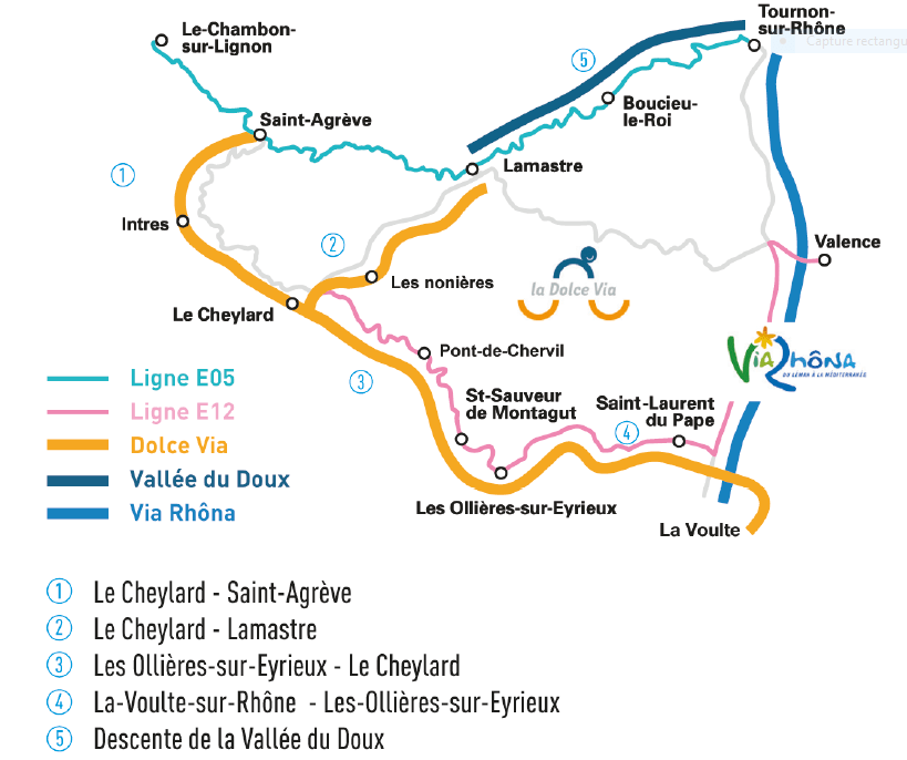 Plan des transports en Ardèche
