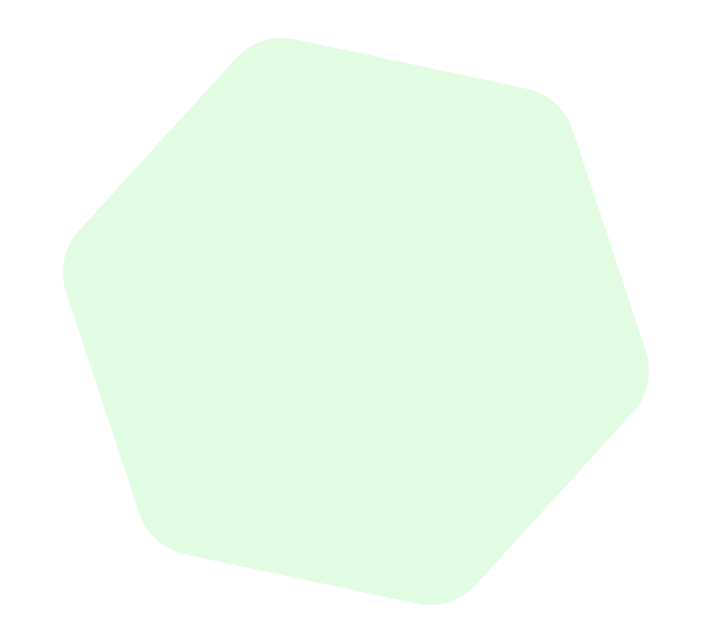 Galéo forme hexagone pleine vert clair